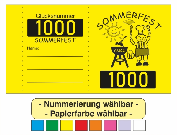 1000 Doppelnummern "Sommerfest"